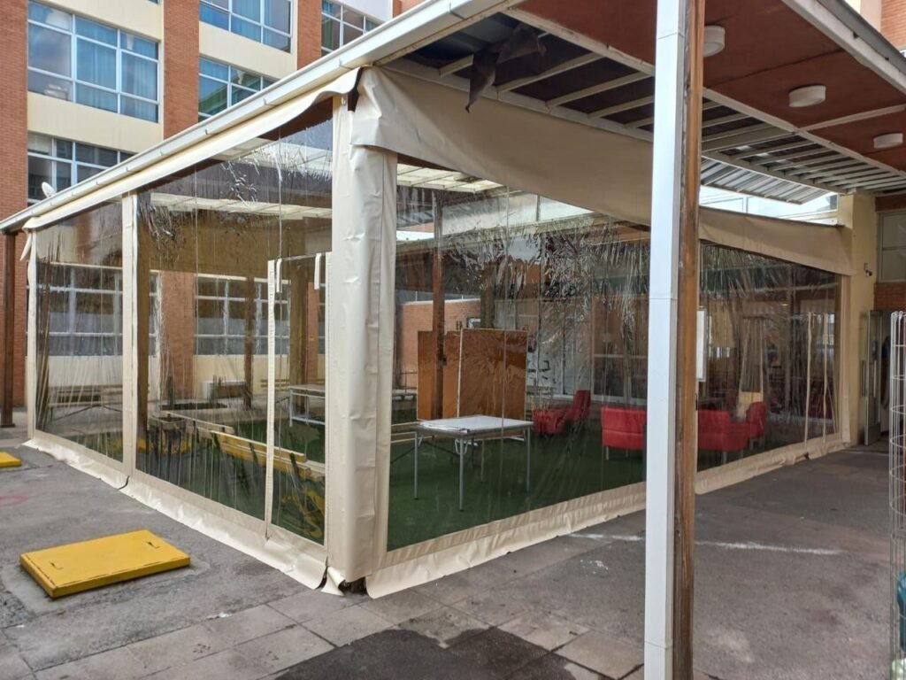 Cierre transparente de terraza